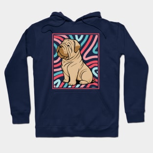 Colorful and Cute Shar Pei Puppy G Hoodie